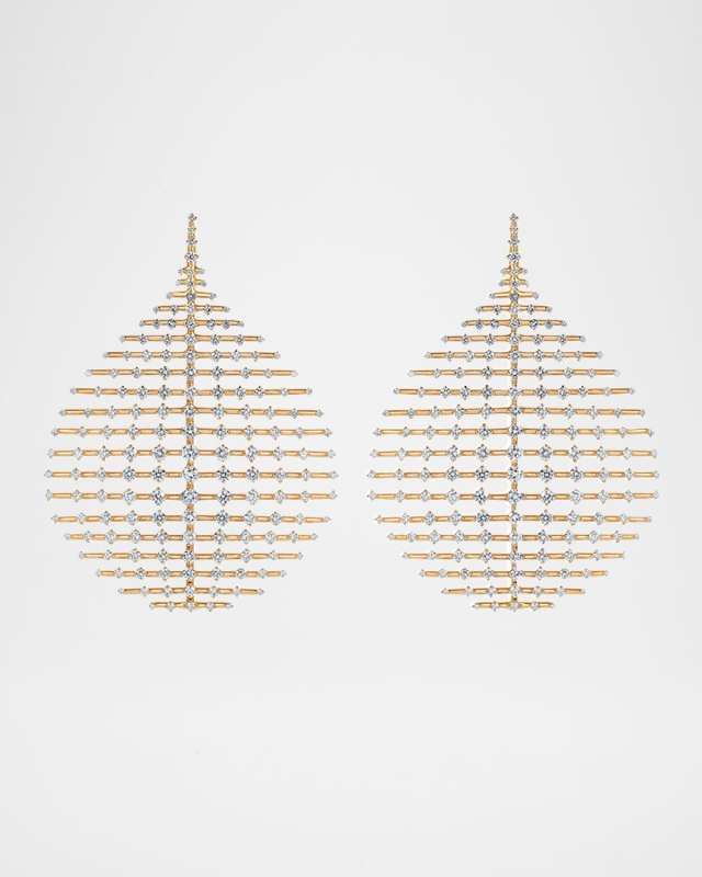Brilliant 18k Diamond Disco Earrings